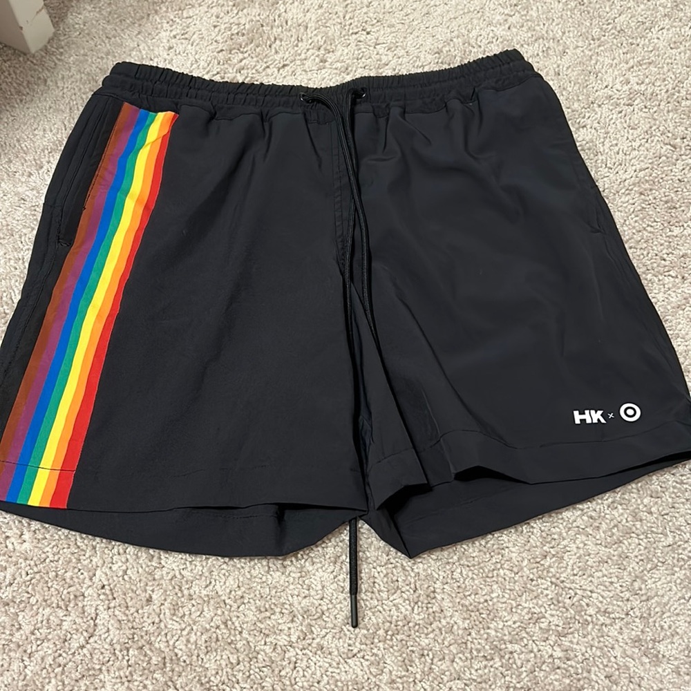 Humankind swim trunks pride queer owned company nwt